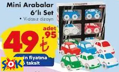 PİLSAN MİNİ ARABALAR 6’LI SET PİLSAN MİNİ ARABALAR 6’LI SET